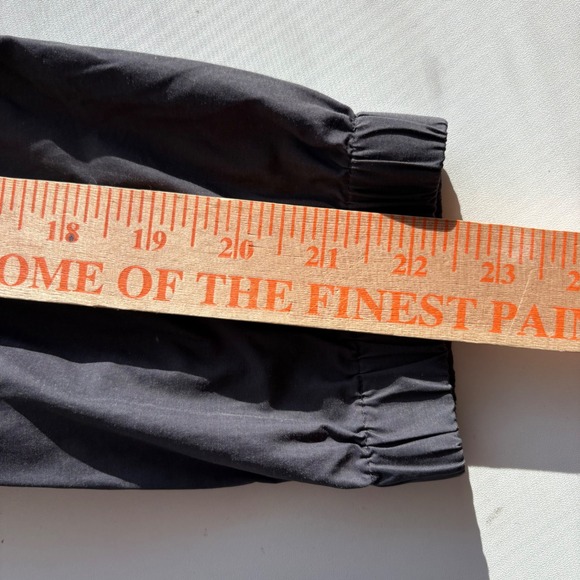 Eileen Fisher Charcoal Gray Lightweight Drawstring Hooded Anorak Jacket XS - Picture 11 of 12